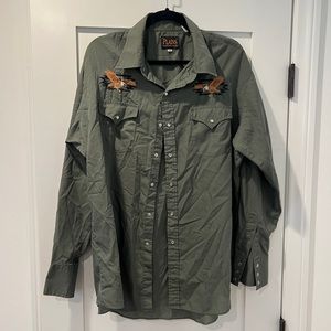 XL Vintage Eagle Western Shirt